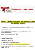 RN VATI COMPREHENSIVE PREDICTOR FORM A QUESTIONS AND ANSWERS 2026-2027 