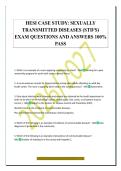 HESI CASE STUDY&colon; SEXUALLY&NewLine;TRANSMITTED DISEASES &lpar;STD'S&rpar;&NewLine;EXAM QUESTIONS AND ANSWERS 100&percnt;&NewLine;PASS