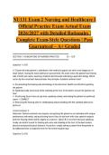 NU131 Exam 2 Nursing and Healthcare I Official Practice Exam Actual Exam 2026&sol;2027 with Detailed Rationales &vert; Complete Exam-Style Questions &vert; Pass Guaranteed &ndash; A&plus; Graded&NewLine;&NewLine;
