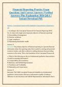Financial Reporting Practice Exam 2026&colon; 200&plus; CPA & IFRS Questions with Verified Answers & Detailed Rationales