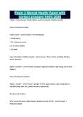 Exam 2 Mental Health Galen with correct answers 100&percnt; 2026