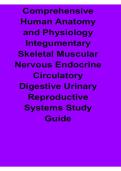 Comprehensive Human Anatomy and Physiology Integumentary Skeletal Muscular Nervous Endocrine Study Guide Questions and Answers Anatomy Physiology 2025&sol; 2026