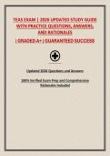 TEAS EXAM &vert; 2026 UPDATED STUDY GUIDE WITH PRACTICE QUESTIONS&comma; ANSWERS&comma; AND RATIONALES
