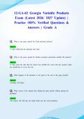 12-GA-62 Georgia Variable Products Exam &lpar;Latest 2026&sol; 2027 Update&rpar; &vert; Practice 100&percnt; Verified Questions & Answers &vert; Grade A