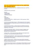 CPCU 500 COMPREHENSIVE EXAM ACTUAL QUESTIONS AND ANSWERS SURE