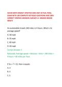 ASVAB MEPS NEWEST UPDATED 2026-2027 ACTUAL FINAL EXAM WITH 100 COMPLETE DETAILED QUESTIONS AND 100&percnt; CORRECT VERIFIED ANSWERS ALREADY A&plus; GRADED BRAND NEW&excl;&excl;&excl;