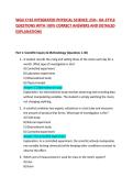 WGU C165 INTEGRATED PHYSICAL SCIENCE&colon; 250&plus; OA-STYLE QUESTIONS WITH 100&percnt; CORRECT ANSWERS AND DETAILED EXPLANATIONS 2025&sol;2026