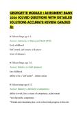 GEORGETTE MODULE 1 ASSESSMENT BANK&NewLine;2026 SOLVED QUESTIONS WITH DETAILED&NewLine;SOLUTIONS ACCURATE REVIEW GRADED&NewLine;A&plus;