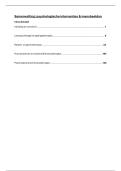 Samenvatting&colon; 'Psychologische interventies & mensbeelden' &lpar;ALLE DELEN&rpar;