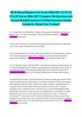 HESI Dental Hygiene Exit Exam 2026-2027 ACTUAL EXAM Newest 2026-2027 Complete 200 Questions and Correct Detailed Answers &lpar;Verified Answers&rpar; Already Graded A&plus; Brand New Version&excl;&excl;