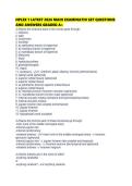 NPLEX 1 LATEST 2026 MAIN EXAMINATIO SET QUESTIONS AND ANSWERS GRADE