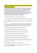 NPLEX 1 LATEST 2026 EXAM TEST PAPER QUESTIONS AND ANSWERS GRADED 