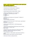NPLEX 1 LATEST 2026 COMPREHENSIVE EXAM QUESTIONS AND ANSWERS GRADED