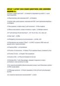 NPLEX 1 LATEST 2026 EXAM QUESTIONS AND ANSWERS GRADED