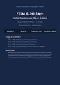 FEMA IS-700 Exam Verified Questions Correct Answers Actual Exam 2026&sol;2027 &vert; Complete Exam-Style Questions &vert; 100&percnt; Verified &ndash; Detailed Rationales &ndash; Pass Guaranteed &ndash; A&plus; Graded&NewLine;&NewLine;