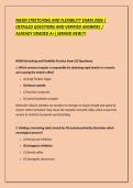 NASM STRETCHING AND FLEXIBILITY EXAM 2026 &vert; &NewLine;DETAILED QUESTIONS AND VERIFIED ANSWERS &vert; &NewLine;ALREADY GRADED A&plus;&vert;&vert;BRAND NEW&excl;&excl;&excl; 