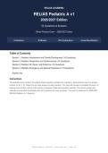 Relias Pediatric A v1 Actual Exam 2026&sol;2027 &vert; Complete Exam-Style Questions &vert; 100&percnt; Verified &ndash; Detailed Rationales &ndash; Pass Guaranteed &ndash; A&plus; Graded&NewLine;&NewLine;