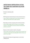 GIFTED PRAXIS CERTIFICATION II ACTUAL&NewLine;TEST PAPER 2026 QUESTIONS SOLUTIONS&NewLine;GRADED A&plus;