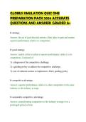 GLOBUS SIMULATION QUIZ ONE&NewLine;PREPARATION PACK 2026 ACCURATE&NewLine;QUESTIONS AND ANSWERS GRADED A&plus;