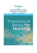 TEST BANK Theoretical Basis for Nursing 6th Edition McEwen & Wills &vert; Complete Guide Chapters 1-23 