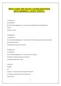 WEST COAST EMT BLOCK 4 EXAM QUESTIONS WITH ANSWERS &vert; LATEST UPDATE &period;
