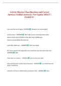 Activity Director Class Questions and Correct Answers &lpar;Verified Answers&rpar; &vert; New Update 2026&sol;27 &vert; Graded A&plus;
