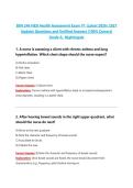 BSN 246 HESI Health Assessment Exam V1 & v2 &lpar;Latest 2026&sol; 2027 Update&rpar; Questions and Verified Answers &vert;100&percnt; Correct&vert; Grade A- Nightingale