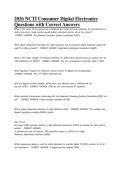 2026 NCTI Consumer Digital Electronics&NewLine;Questions with Correct Answers
