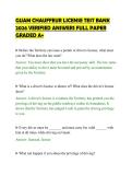 GUAM CHAUFFEUR LICENSE TEST BANK&NewLine;2026 VERIFIED ANSWERS FULL PAPER&NewLine;GRADED A&plus;