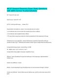 MCAT General Chemistry Exam Study Questions with 100&percnt; Correct Trusted Solutions