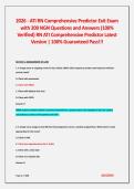 2026 - ATI RN Comprehensive Predictor Exit Exam with 200 NGN Questions and Answers &lpar;100&percnt; Verified&rpar; RN ATI Comprehensive Predictor Latest Version &vert; 100&percnt; Guaranteed Pass&excl;&excl;&excl;