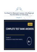 Head and Neck Anatomy Test Bank Answers 6th Edition Chapter 1 Complete &vert; 100&percnt; Verified Answers &vert; Guaranteed A&plus; &vert; Updated 2026