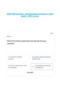 NEIEP 200 Final Exam &vert; Actual Questions and Answers &vert; 2026 Update &vert; 100&percnt; Correct&period;&NewLine;