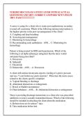 NUR2502 MDC3 EXAM 1 STUDY GUIDE WITH 42 ACTUAL &NewLine;QUESTIONS AND 100&percnt; CORRECT ANSWERS NEW UPDATE &NewLine;100&percnt; PASS&excl;&excl;&excl;&excl;&excl;&excl;&excl;&excl;&excl;&excl;&excl;&excl;&excl;&excl;&excl;&excl;&excl;&excl;