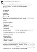 Consumer Behavior Exam 1 Quiz & Study Guide &vert; Practice Questions with Answers &lpar;Marketing Psychology&rpar;