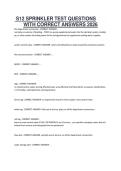 S12 SPRINKLER TEST QUESTIONS&NewLine;WITH CORRECT ANSWERS 2026