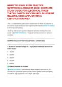 NEIEP 700 FINAL EXAM PRACTICE QUESTIONS & ANSWERS 2026 &vert; COMPLETE STUDY GUIDE FOR ELECTRICAL TRADE THEORY&comma; SAFETY PROCEDURES&comma; BLUEPRINT READING&comma; CODE APPLICATION & CERTIFICATION PREP