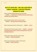 NCSF CPT EXAM 2026 &ndash; 200&plus; REAL QUESTIONS & &NewLine;CORRECT ANSWERS &vert; CERTIFIED PERSONAL &NewLine;TRAINER TEST BANK
