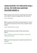 HAWAII ADJUSTERS TOP FORECASTED EXAM 2&NewLine;ACTUAL TEST PAPER 2026 QUESTIONS&NewLine;SOLUTIONS GRADED A&plus;