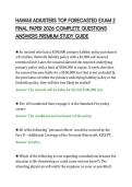 HAWAII ADJUSTERS TOP FORECASTED EXAM 2&NewLine;FINAL PAPER 2026 COMPLETE QUESTIONS&NewLine;ANSWERS PREMIUM STUDY GUIDE