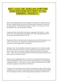 WEST COAST EMT SIGNS AND SYMPTOMS EXAM QUESTIONS WITH RIGHT ACTUAL ANSWERS &vert; GRADED A&plus; &period;