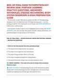 BIOL 331 FINAL EXAM PATHOPHYSIOLOGY REVIEW 2026 &vert; PORTAGE LEARNING PRACTICE QUESTIONS&comma; ANSWERED RATIONALES&comma; DISEASE MECHANISMS&comma; BODY SYSTEM DISORDERS & EXAM PREPARATION GUIDE