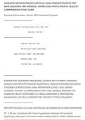 ADVANCED PATHOPHYSIOLOGY HESI FINAL EXAM COMPLETE PRACTICE TEST&NewLine;BANK QUESTIONS AND ANSWERS &vert; VERIFIED SOLUTIONS &vert; UPDATED 2026&sol;2027&NewLine;COMPREHENSIVE STUDY GUIDE