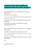 LCP4801 ACTUAL EXAM PAPER 2026&NewLine;QUESTIONS WITH SOLUTIONS GRADED A&plus;&NewLine;