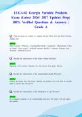 12-GA-62 Georgia Variable Products Exam &lpar;Latest 2026&sol; 2027 Update&rpar; Prep&vert; 100&percnt; Verified Questions & Answers &vert; Grade A&NewLine;