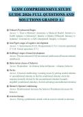 LCSW COMPREHENSIVE STUDY&NewLine;GUIDE 2026 FULL QUESTIONS AND&NewLine;SOLUTIONS GRADED A&plus;