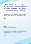 WGU D685 Pre- Assessment &lpar;Latest 2026&sol; 2027 Update&rpar; Practical Applications of Prompt Engineering &vert; 100&percnt; Verified Questions & Answers &vert; Grade A