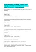 Fire Officer 1 -Seventh Edition &lpar;Ben Hirst&rpar; &ndash; Final Exam with Guaranteed Pass Solutions 2026 Updated&period;