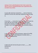 INDIANA STATE JURISPRUDENCE TEST STUDY GUIDE FOR &NewLine;HEALTH FACILITY ADMINISTRATORS WITH QUESTIONS WITH &NewLine;ACCURATE SOLUTIONS