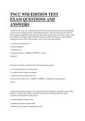 Trauma Nursing Core Course Ninth Edition Examination Preparation Question Bank and Study Guide
